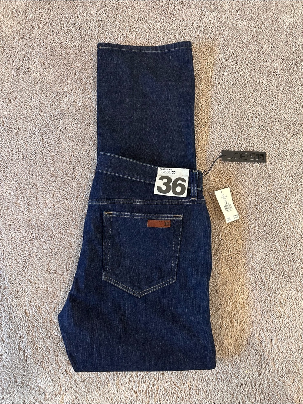Joe's Jeans Ralph Classic Fit Straight Leg Jeans Blue Waist 36 NWT